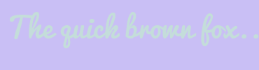 Image with Font Color C4DDDA and Background Color C9BFF5